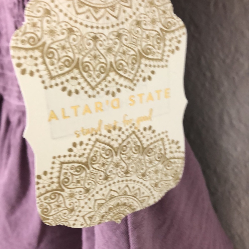 Altar’D State Purple Ruffle Top - Picture 2 of 5